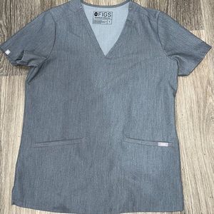 Gray Figs scrub top small